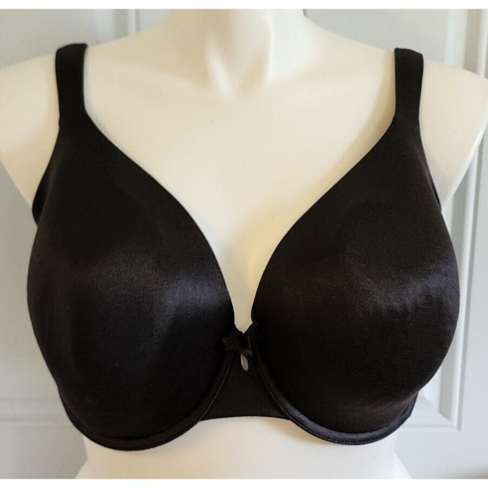 Cacique Women's Lightly Line Full Coverage Underwire Bra Solid Black Size 42DDD
